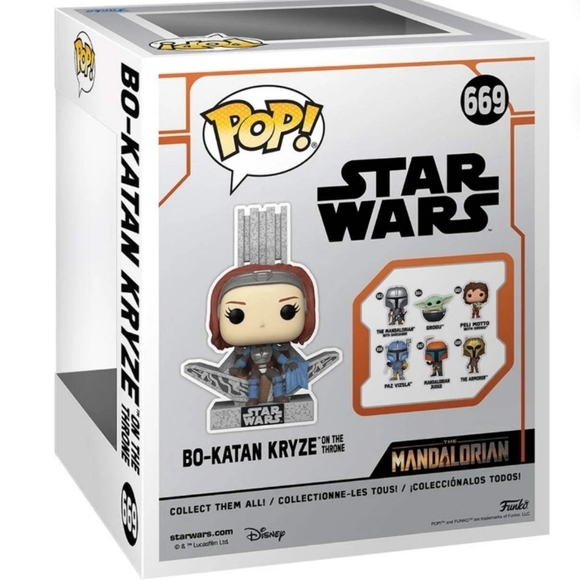 FUNKO POP! Deluxe Star Wars: The Mandalorian Bo-Katan Kryze on the Throne #669 - Picture 11 of 11